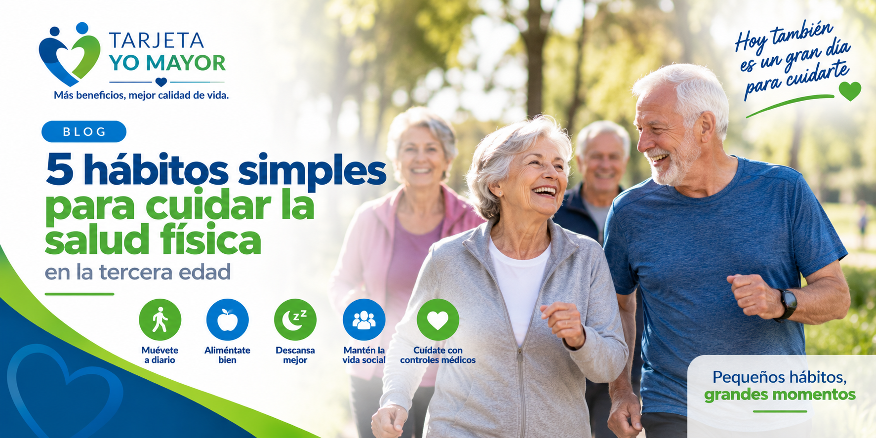 5 hábitos simples para cuidar la salud física en la tercera edad
