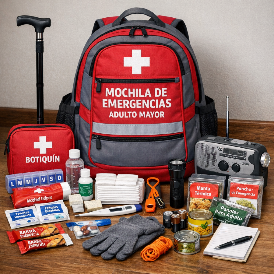 Mochila de Emergencia para Adultos Mayores